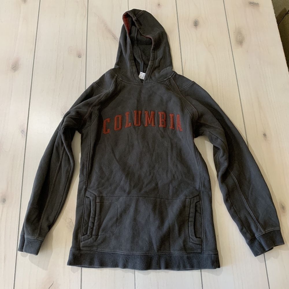 youth XL Columbia hoodie sweatshirt grey